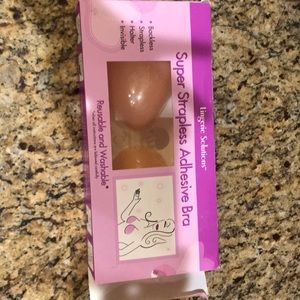 Strapless adhesive bra